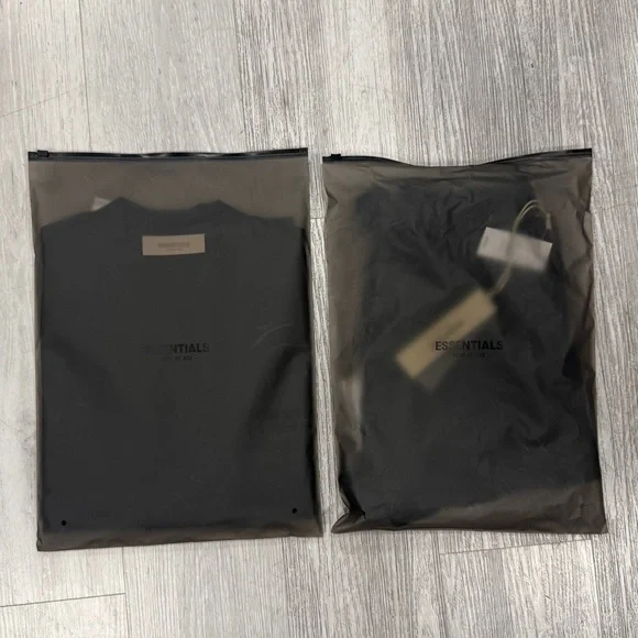 Essentials Jet Black Tee and Shorts sets summer suits - Picture 5 of 5